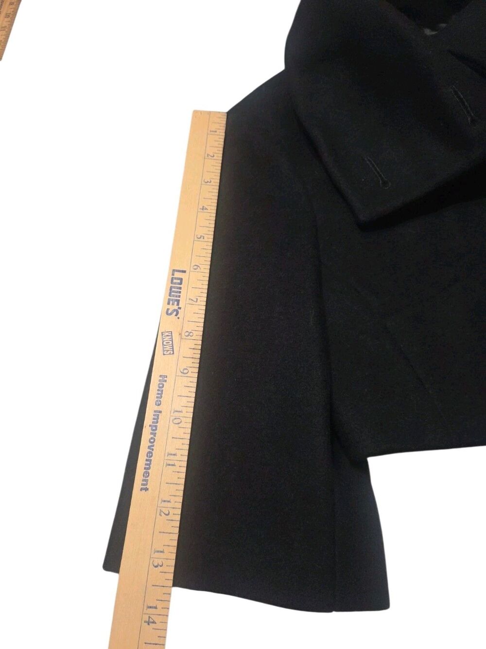 Vtg United Colors Of Benetton Wool Cropped Bolero Jacket EU 38 US 2 Black E19.1 - Picture 6 of 10